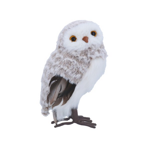 White Christmas Owl