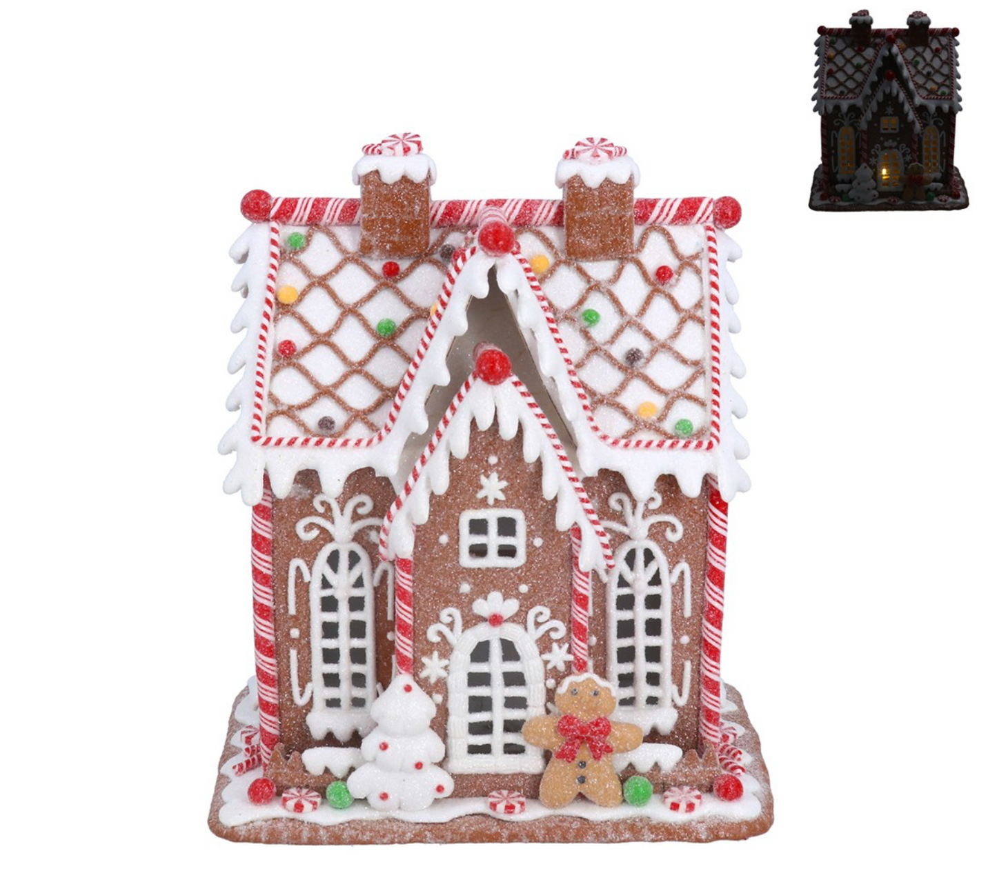 LED Gingerbread House