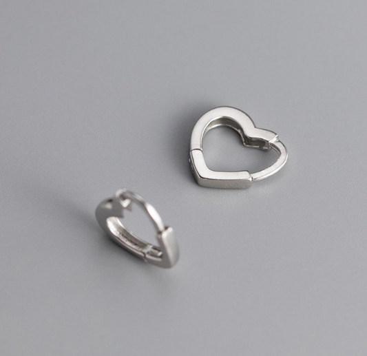Huggie Heart Earrings