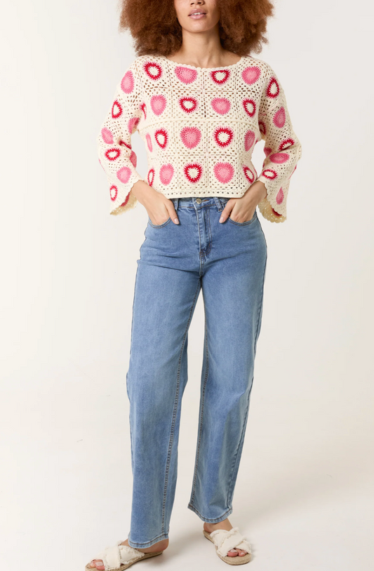 Heart Crochet Top
