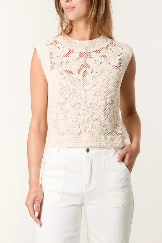 Leafy Crochet Top