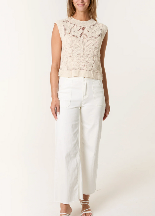 Leafy Crochet Top