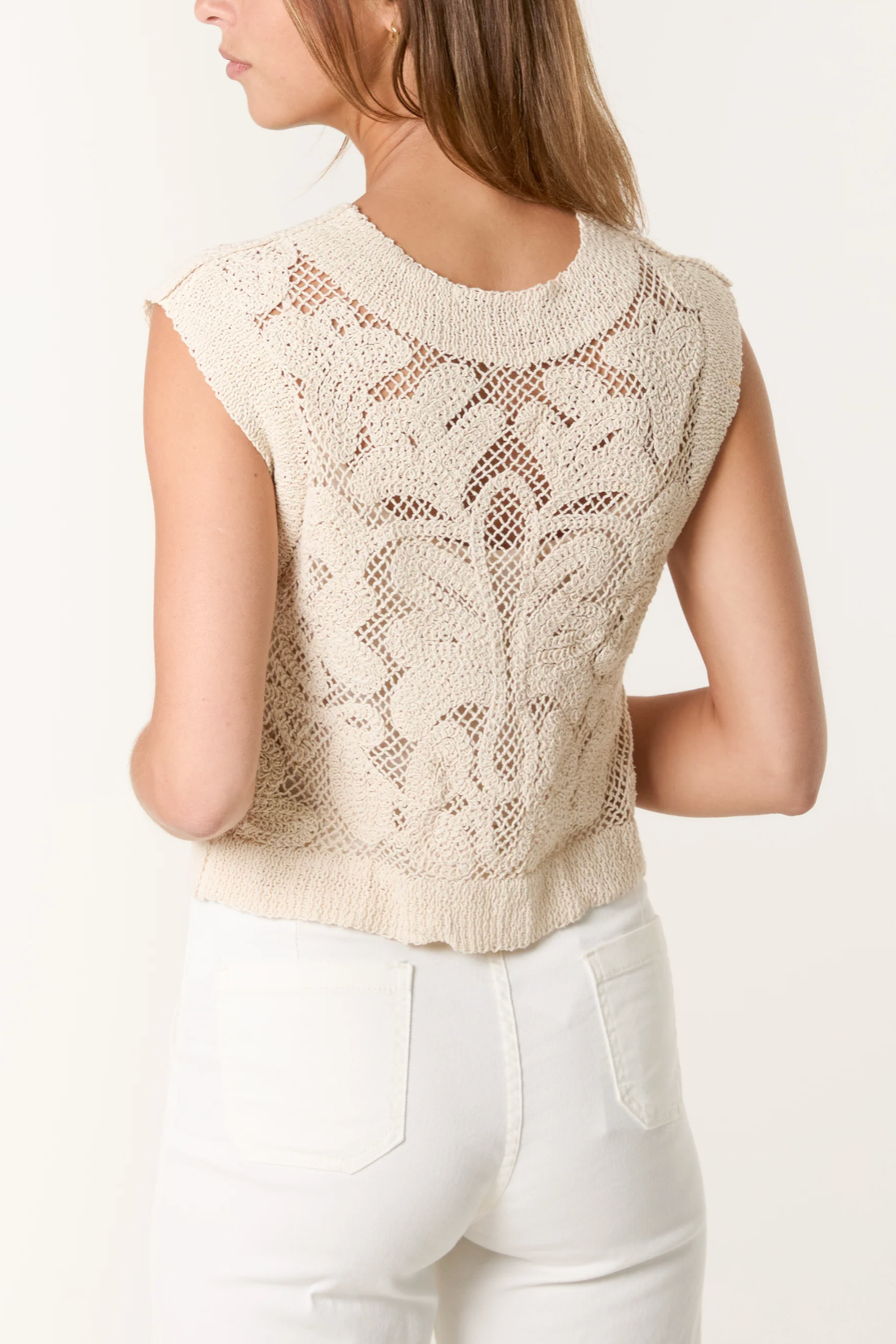 Leafy Crochet Top