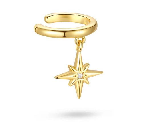 Star Drop Ear Cuff