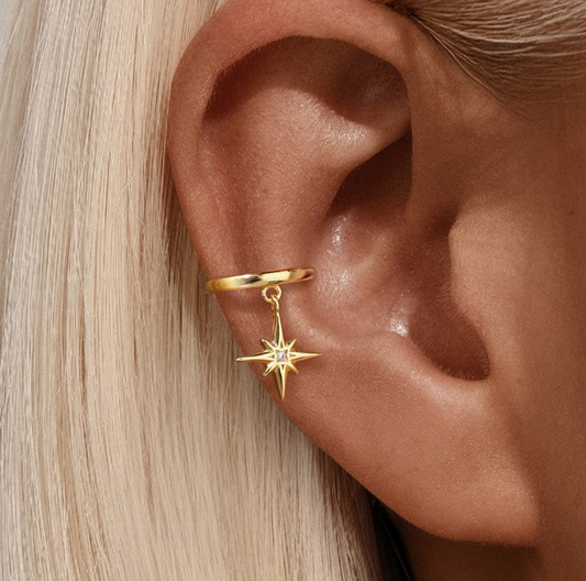 Star Drop Ear Cuff
