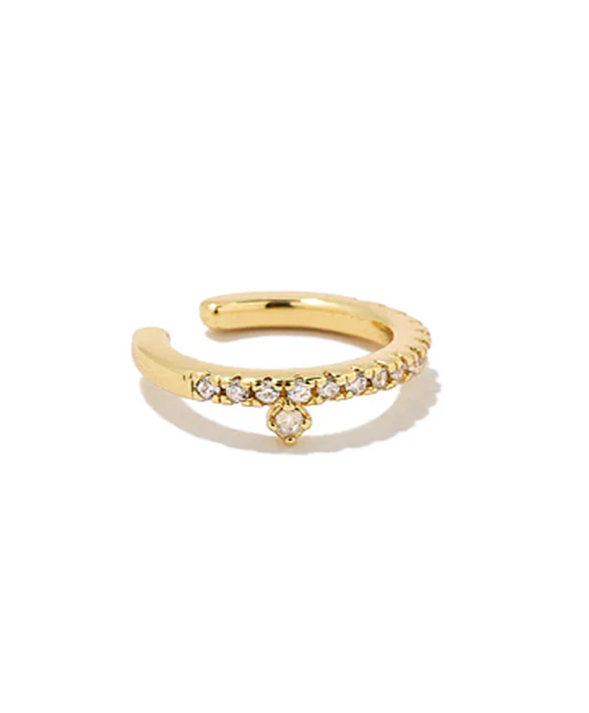 Crystal Drop Ear Cuff