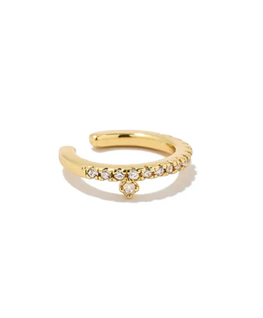 Crystal Drop Ear Cuff
