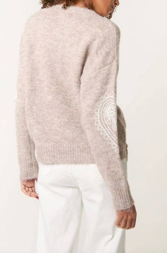 Heart Embroidered Jumper