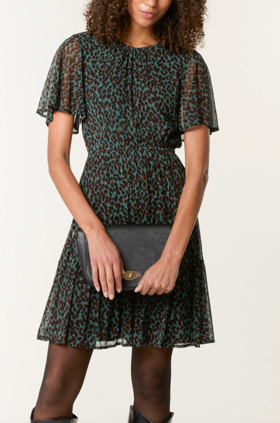 Flutter Leopard Dress