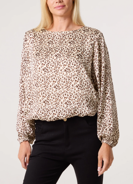 Animal Print Bubble Top