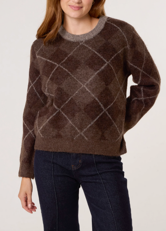Argyle Diamond Jumper