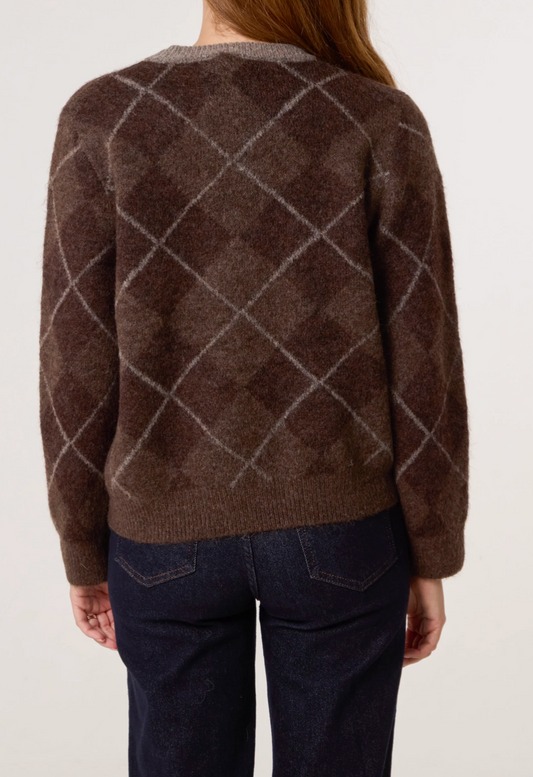 Argyle Diamond Jumper