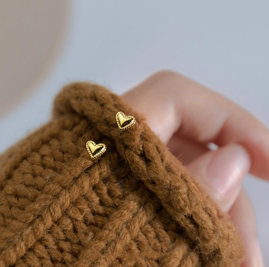 Mini Frame Heart Studs