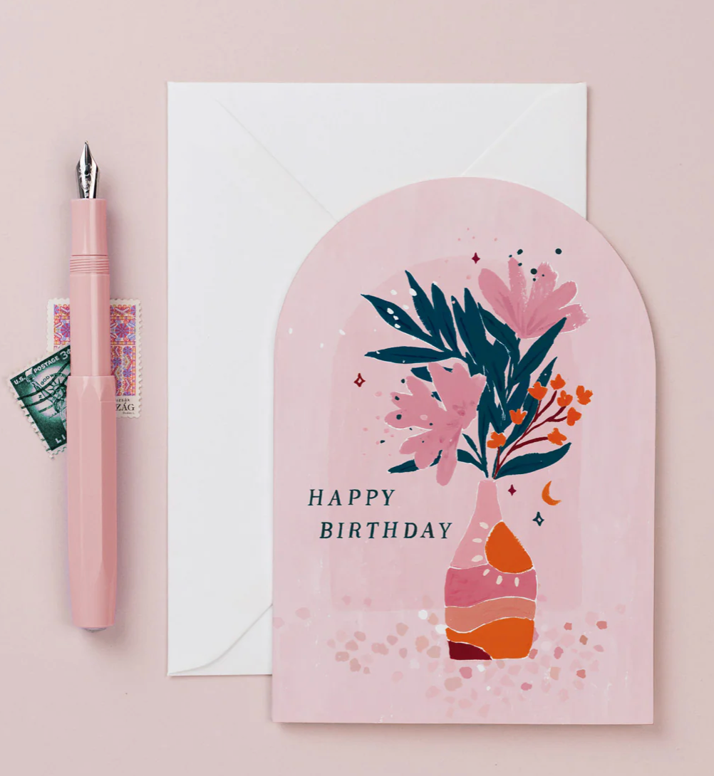 Birthday Vase Card