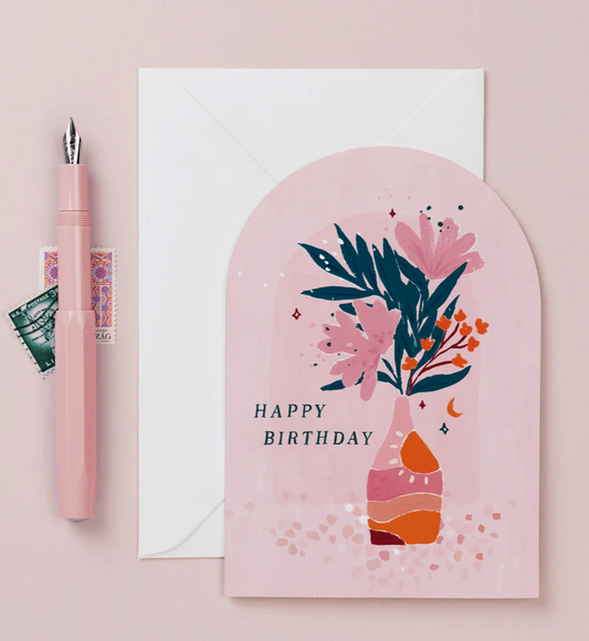 Birthday Vase Card