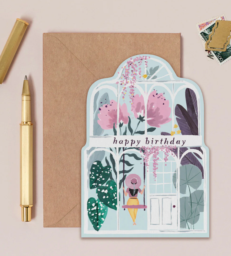 Greenhouse Birthday Card