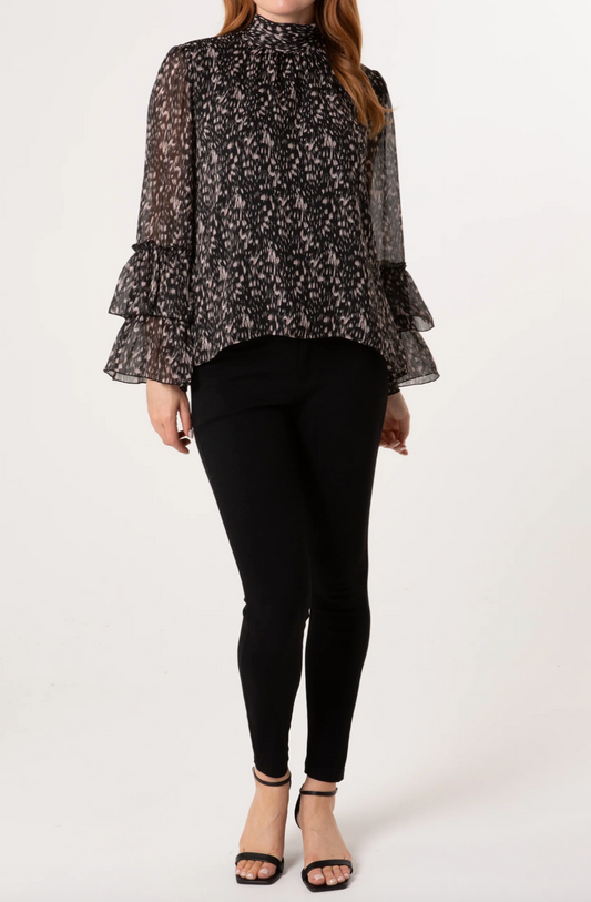 Speckle Print Blouse