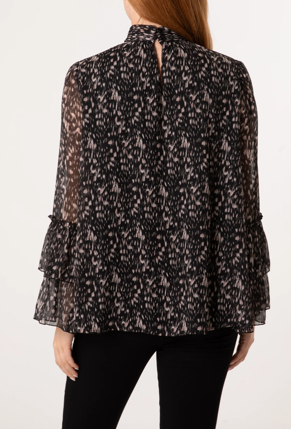 Speckle Print Blouse