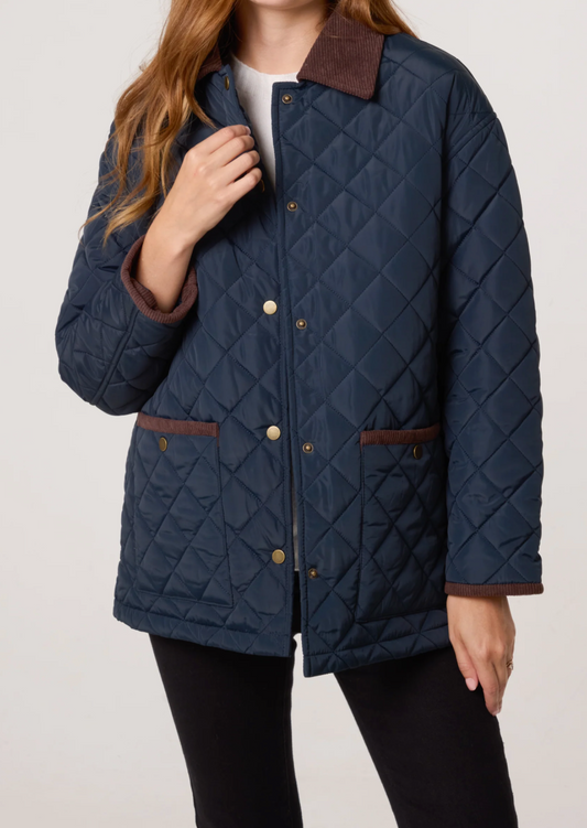 Diamond Quilted Coat