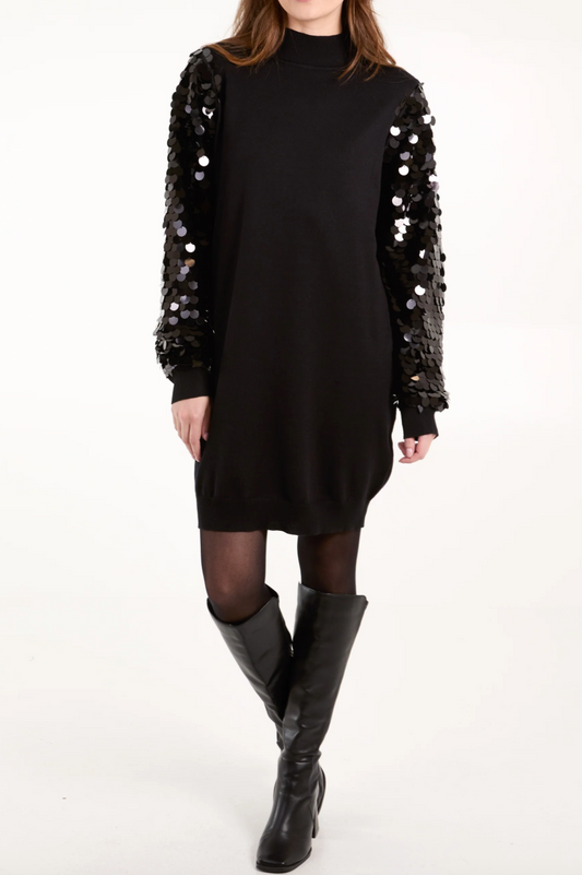 Sequin Sleeve Dress