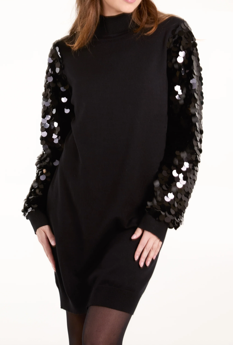 Sequin Sleeve Dress