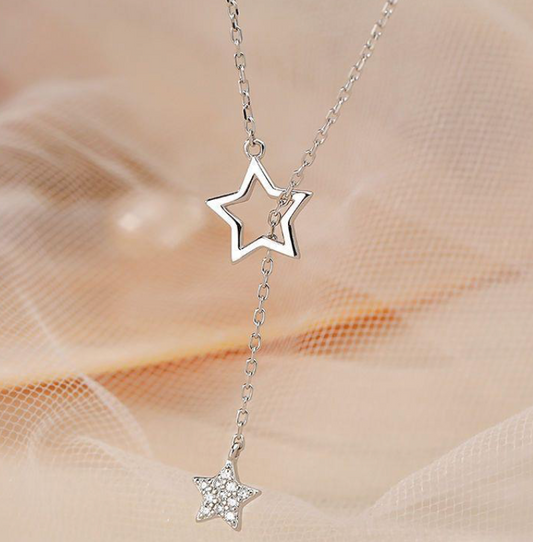 Star Thread Through Necklace