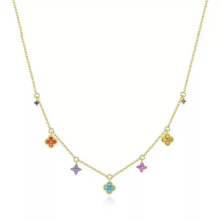 Multi Flower Necklace