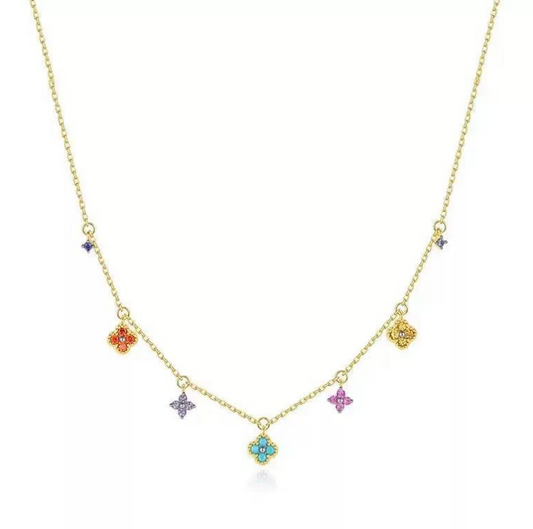 Multi Flower Necklace