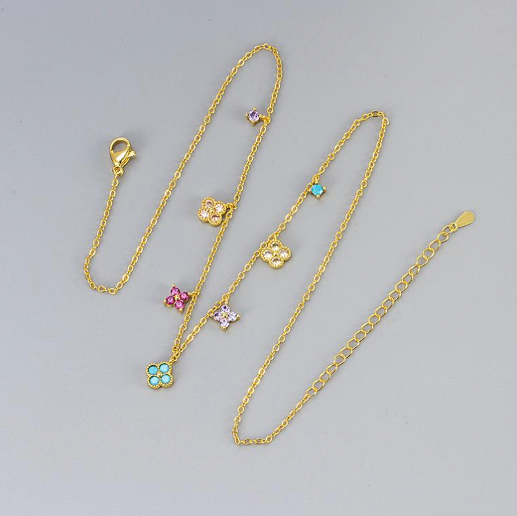 Multi Flower Necklace