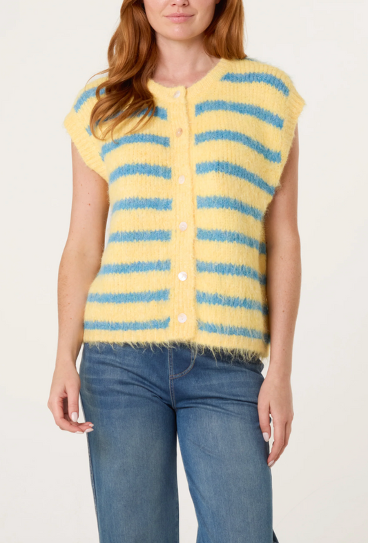 Butter Blue Strip Vest