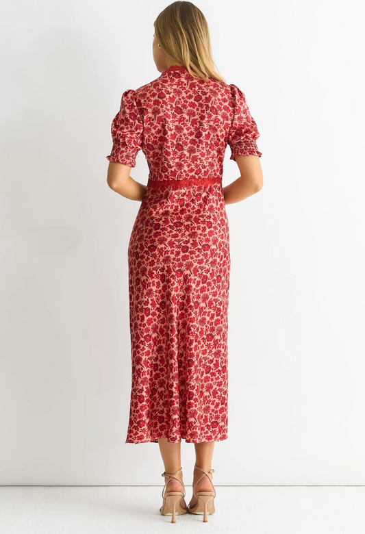 Floral Lace Midi Dress