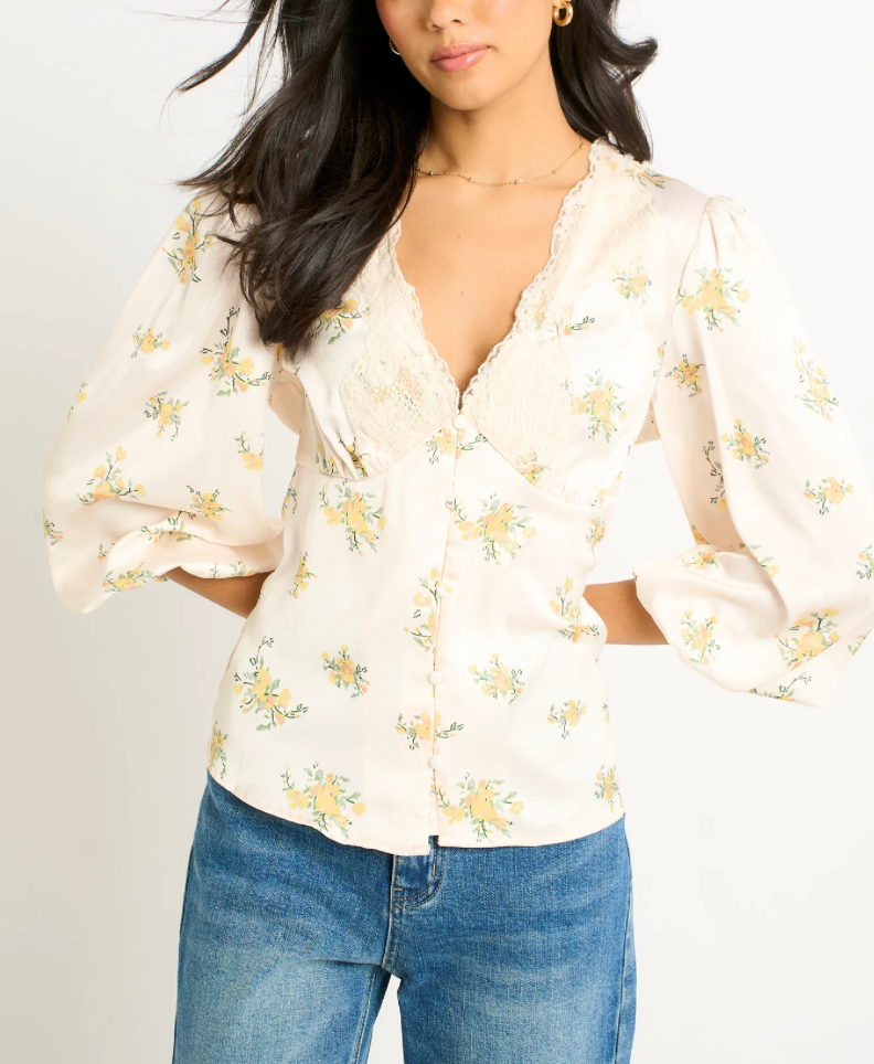 Ditsy Lace Blouse