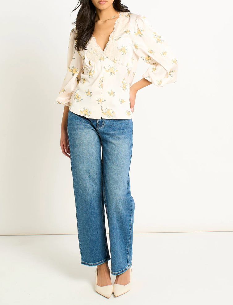 Ditsy Lace Blouse
