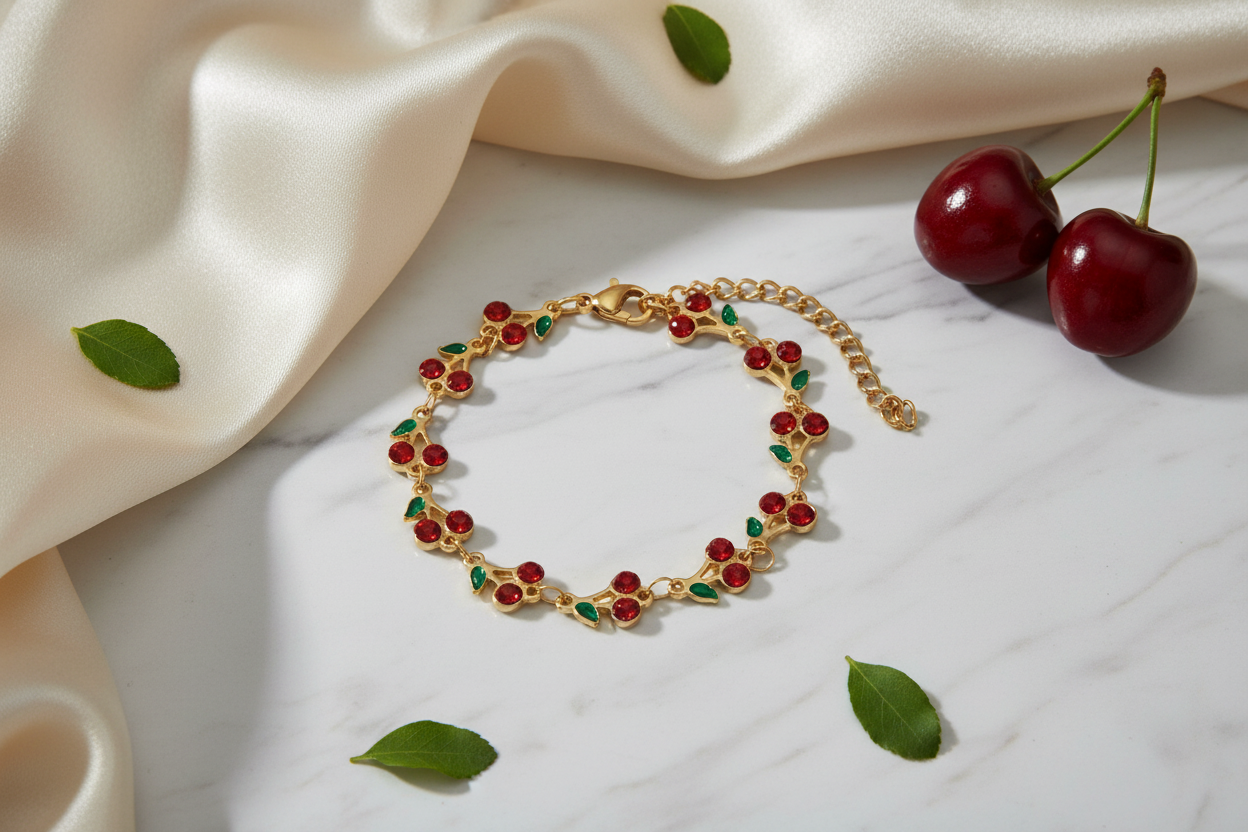 Cherry Link Bracelet