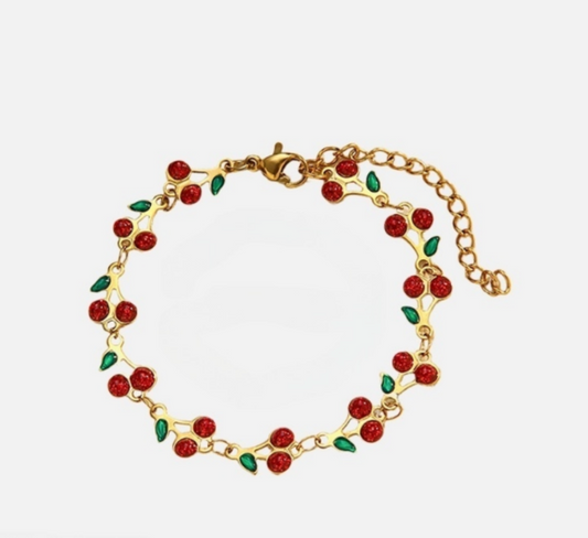 Cherry Link Bracelet