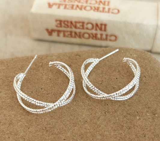 Criss Cross Sparkle Hoop