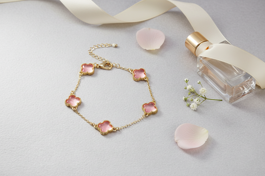 Pastel Five Clover Bracelet