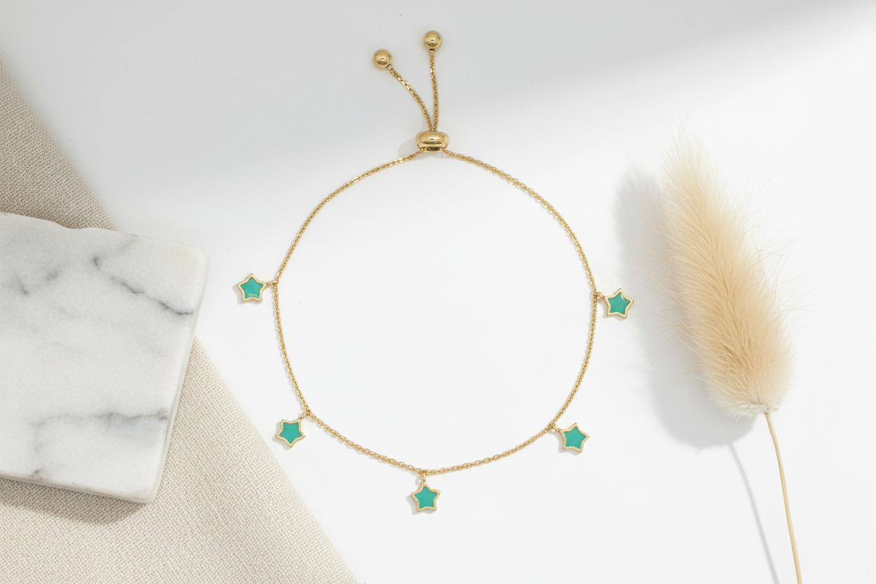 Enamel Star Bracelet