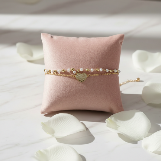 Textured Heart Bracelet