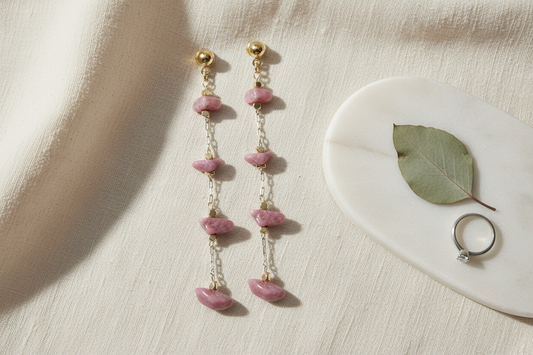 Four Stone Dangle Earrings