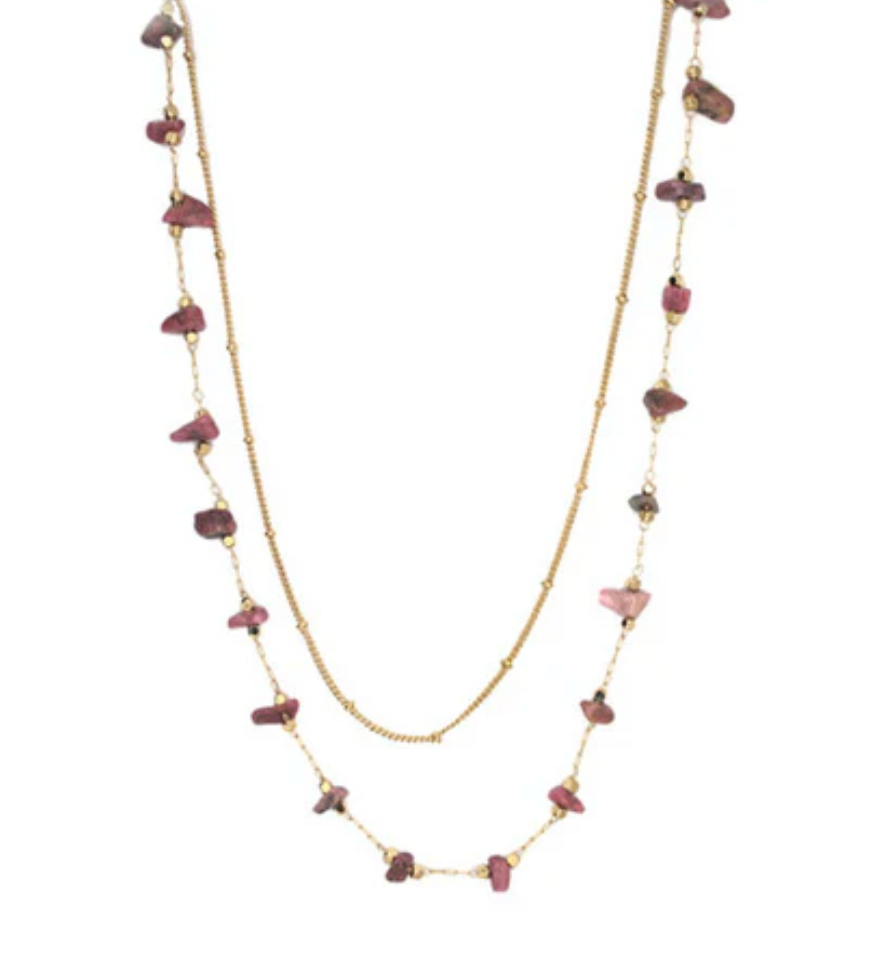 Stone Layered Necklace