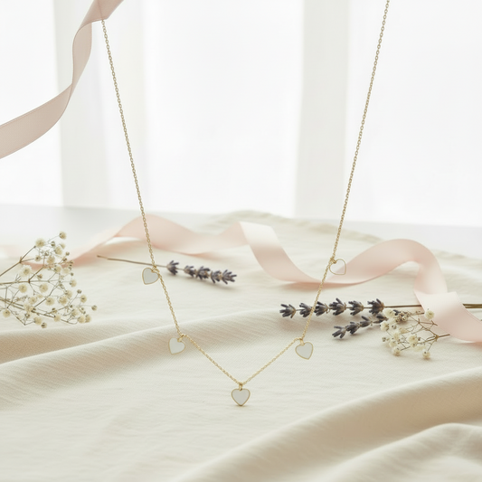 Heart Enamel Necklace