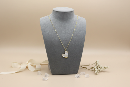 MOP Heart Pendant Necklace