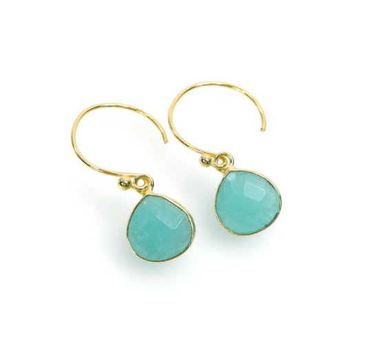 Simple Gemstone Earrings
