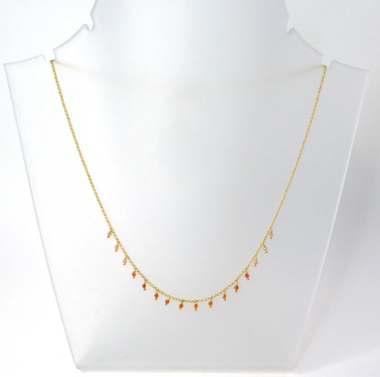 Dainty Gemstone Necklace