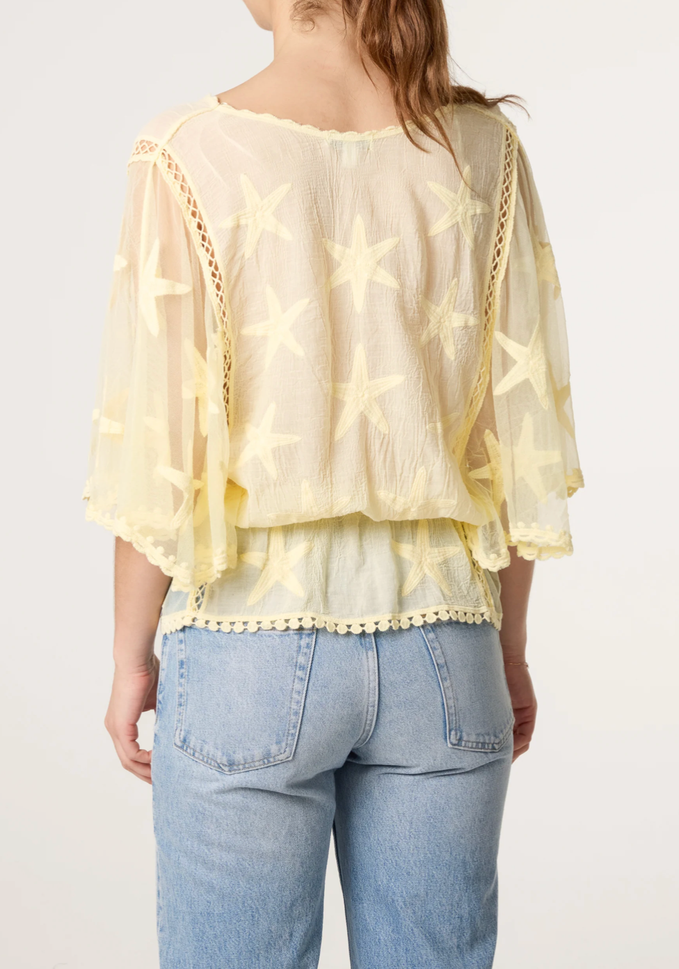 StarFish Lace Sleeve Blouse