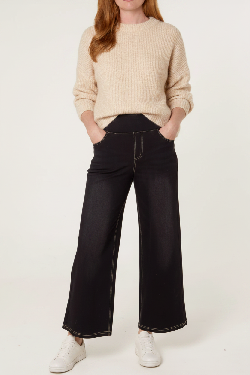 Deep Waistband Trouser Jean