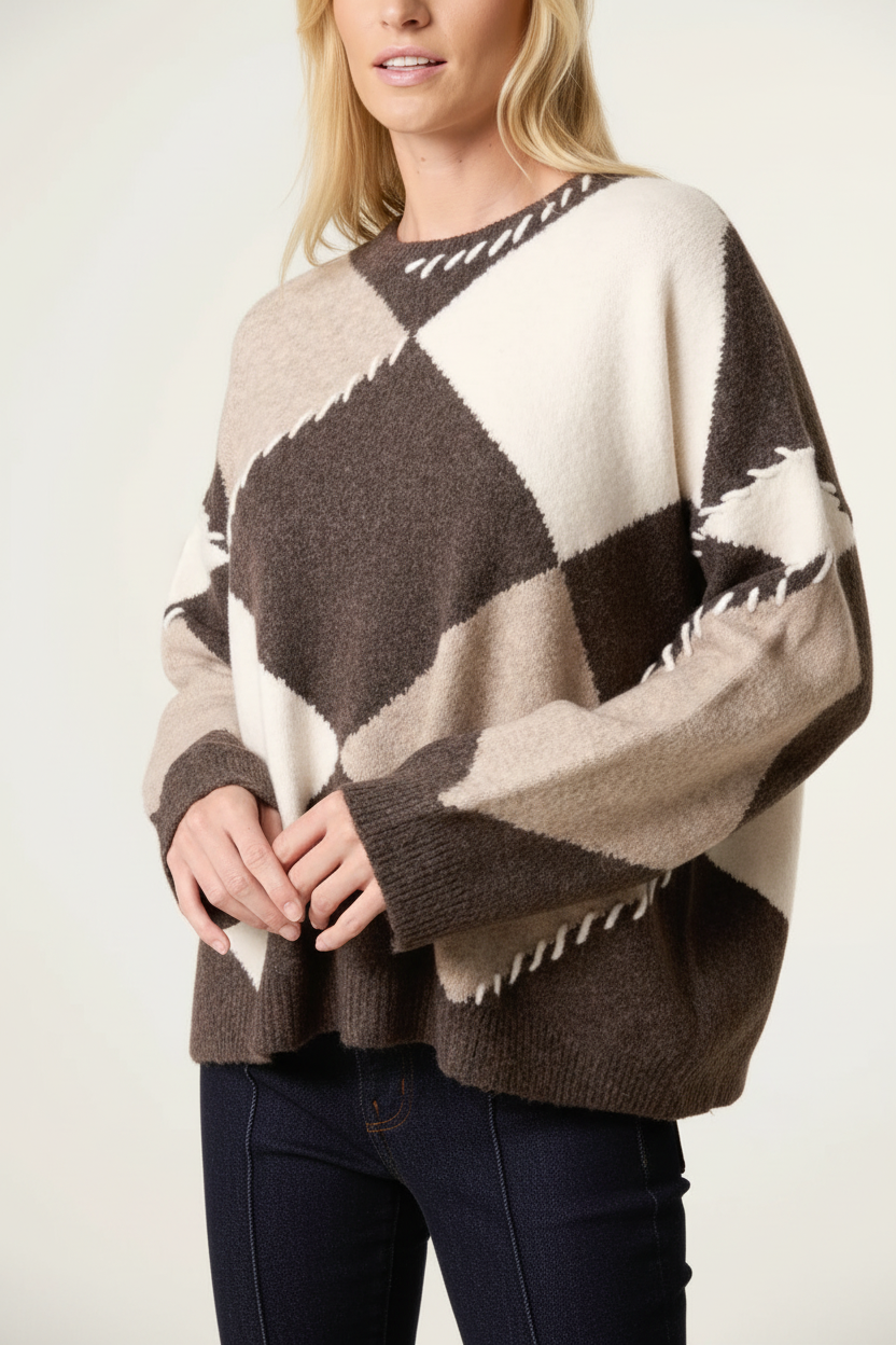 Argyle Stitch Jumper