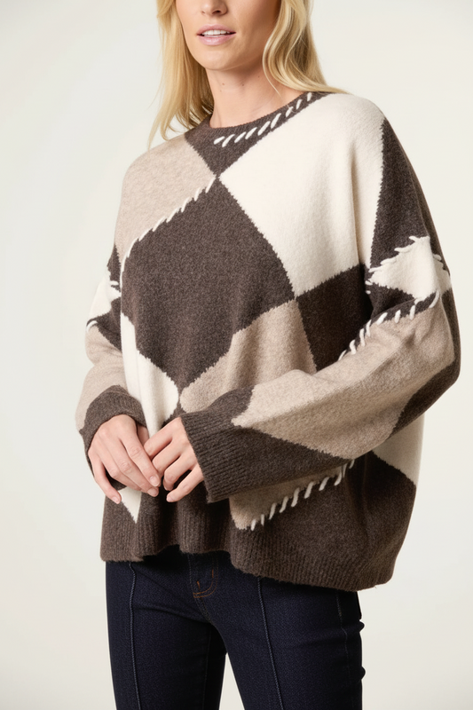 Argyle Stitch Jumper