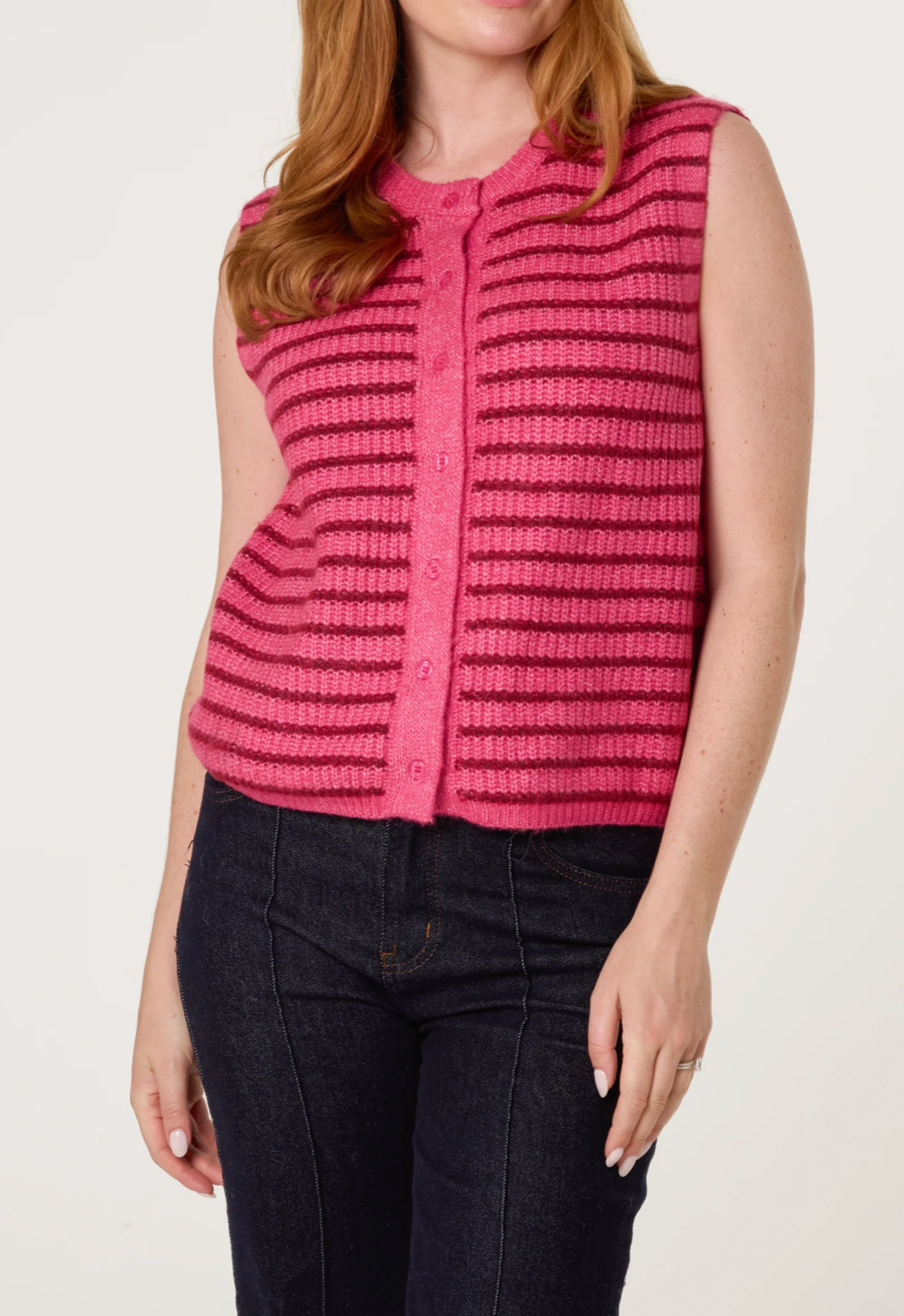 Pinky Stripe Vest
